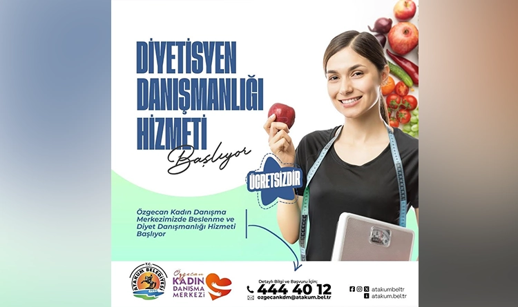 Atakum’da ücretsiz diyet danışma hizmeti başlatıldı