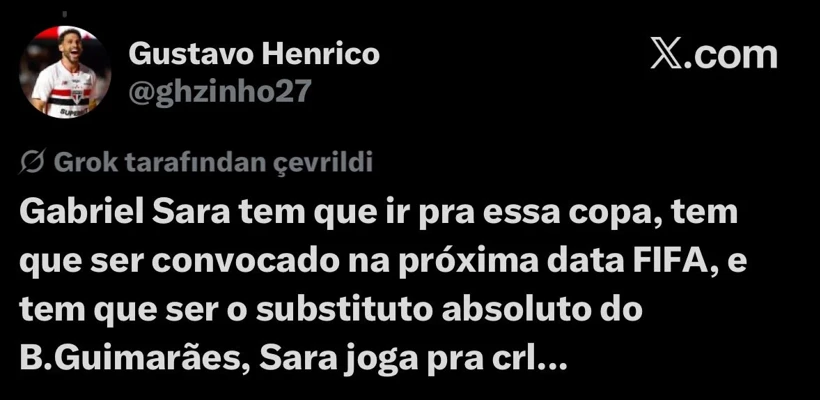 Brezilyalılar Gabriel Sara için birleşti! Ancelotti'ye çağrı yapılıyor