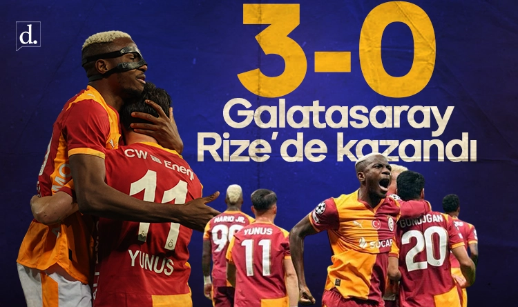 Galatasaray Rize’de kazandı: 3-0