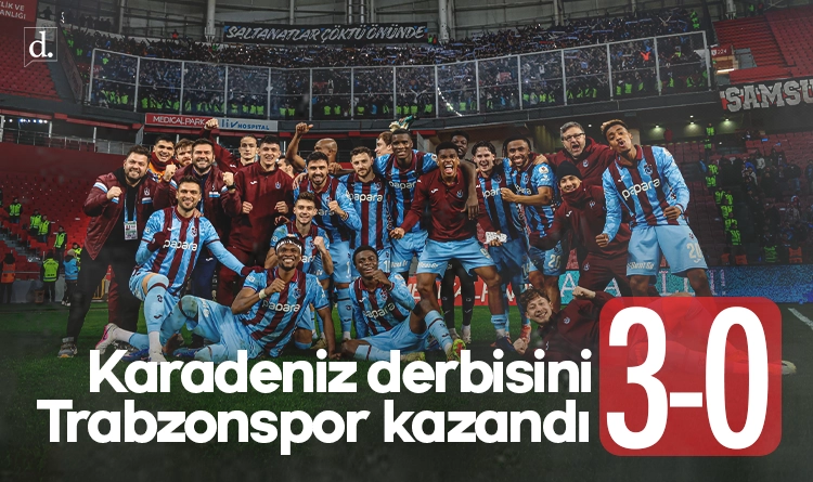 Karadeniz derbisini Trabzonspor 3-0 kazandı