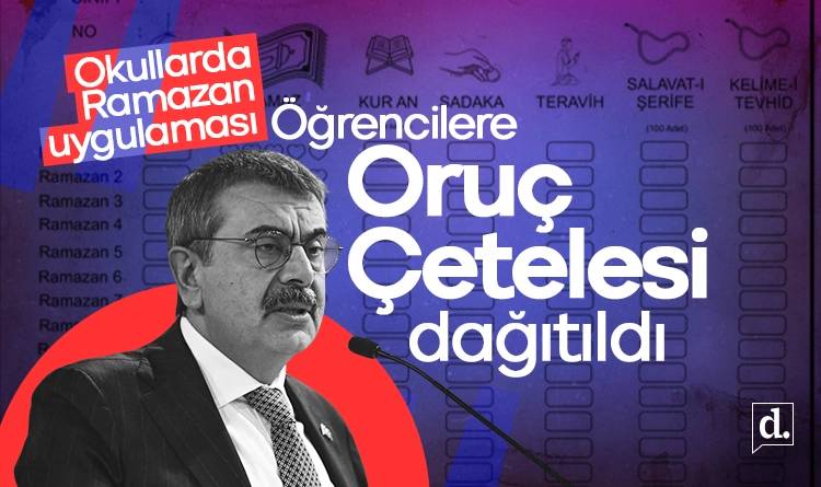 Okullarda Ramazan uygulaması: Öğrencilere ‘Oruç Çetelesi’ dağıtıldı