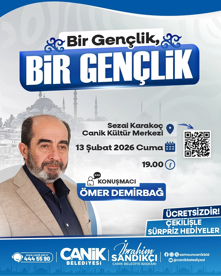 Ömer Demirbağ Canik'te konferans verecek
