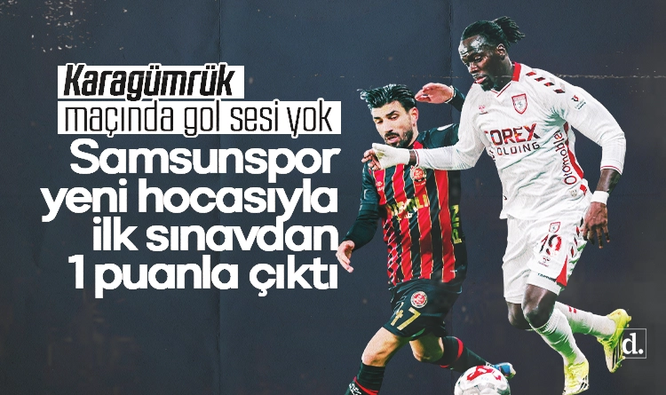 Samsunspor yeni hocasıyla ilk sınavdan 1 puanla çıktı