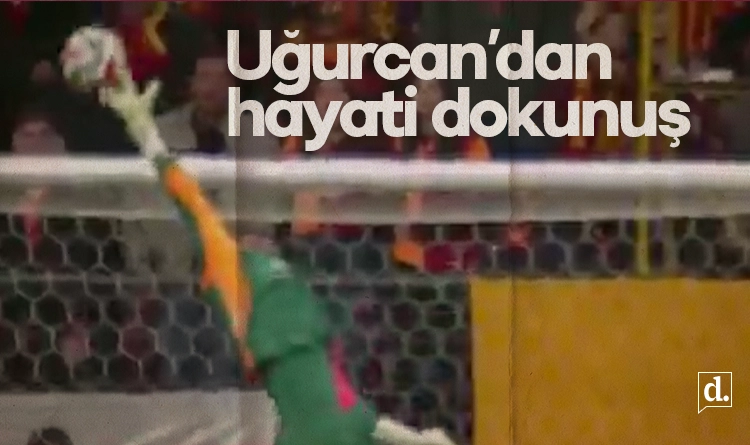 Uğurcan’dan hayati dokunuş! Sezonun golüne engel oldu