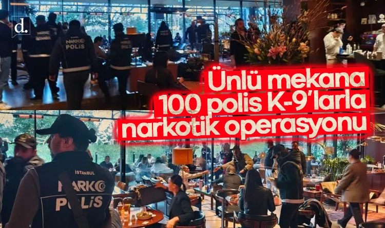 Ünlü mekana 100 polis K-9’larla narkotik operasyonu