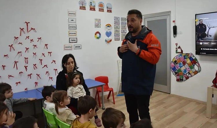 Atakum'da miniklere afet eğitimi 