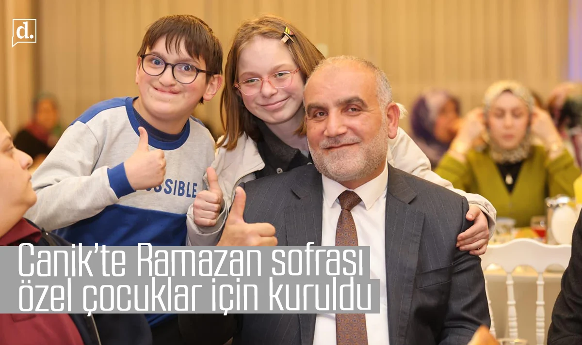 Canik’te Ramazan sofrası özel çocuklar için kuruldu
