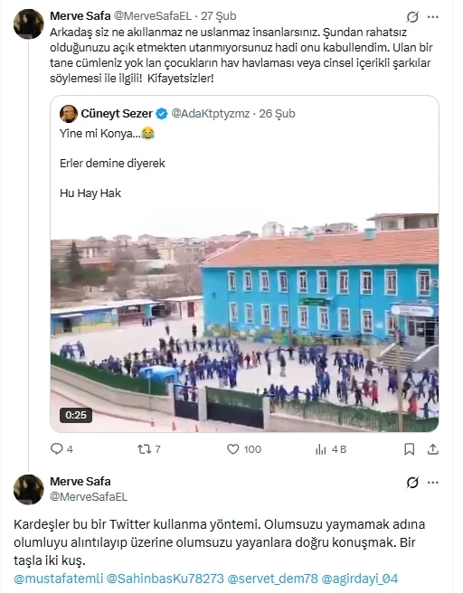 Ders zili ilahi oldu, tartışma büyüdü: Erbaş’ın kızından sert tepki Ders zili ilahi oldu, tartışma büyüdü: Erbaş’ın kızından sert tepki