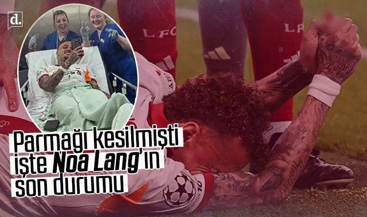 Hastaneden paylaşım yaptı: Galatasaray’ın yıldızı Noa Lang’ın parmağı kesilmişti