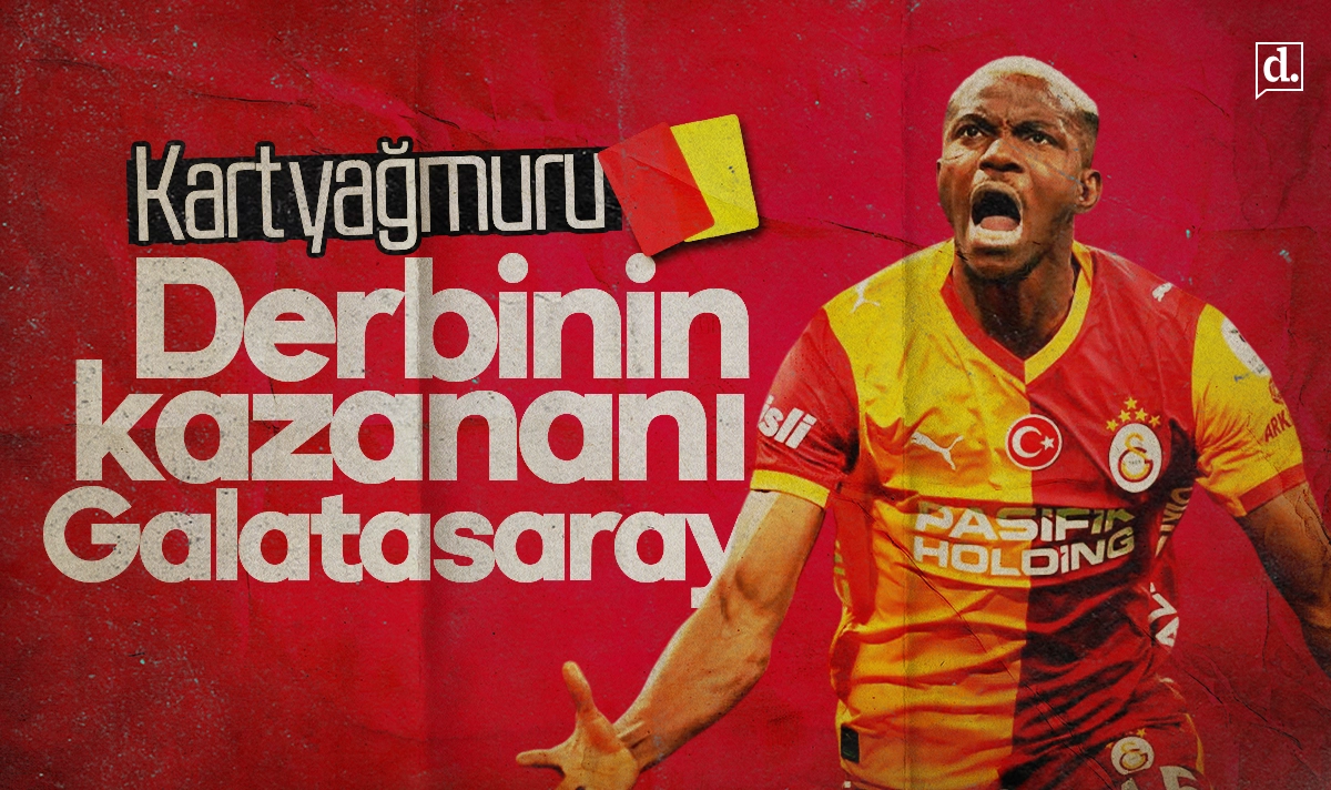 Derbide kart yağmuru! Galatasaray, Beşiktaş’ı Osimhen’in golüyle devirdi