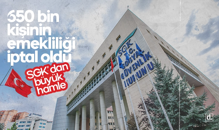 SGK’dan büyük hamle: 650 bin kişinin emekliliği iptal edildi