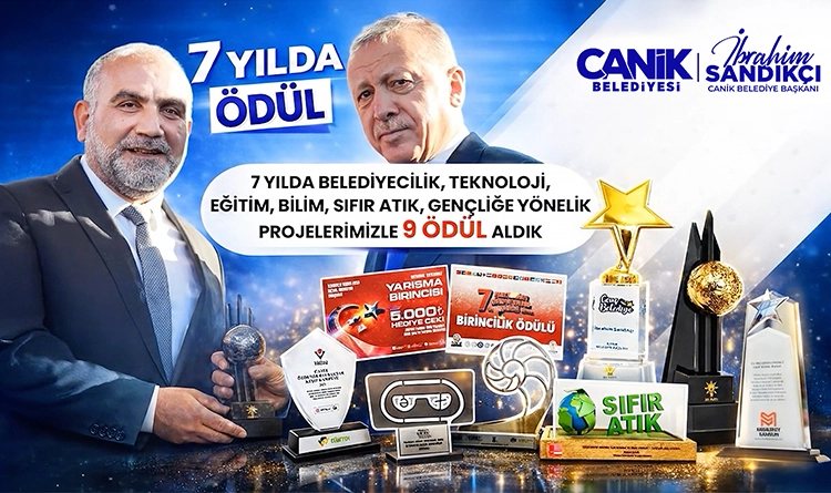 Canik Belediyesi ödüle doymuyor: Tam 9 ödül