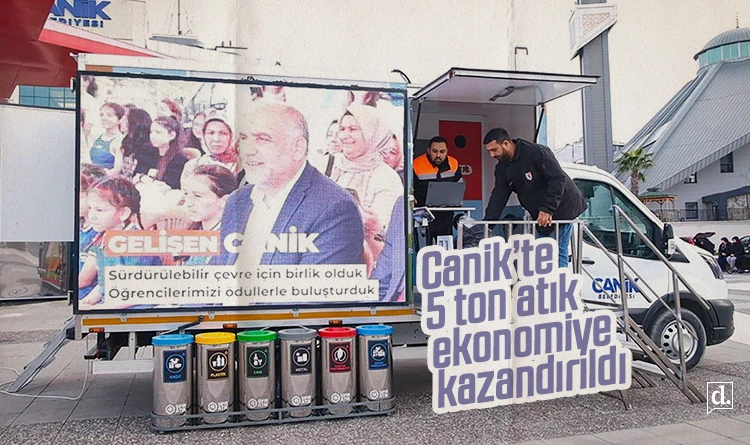 Canik’te 5 ton atık ekonomiye kazandırıldı
