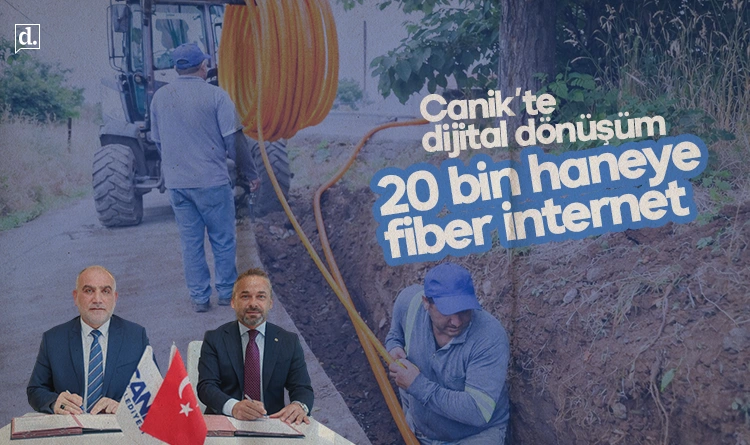 Canik’te dijital dönüşüm: 20 bin haneye fiber internet