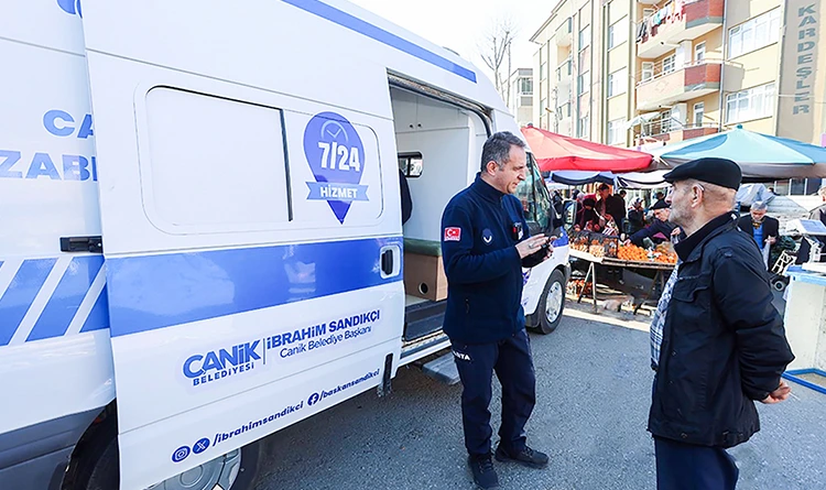 Canik’te mobil zabıta dönemi: Talepler yerinde dinleniyor