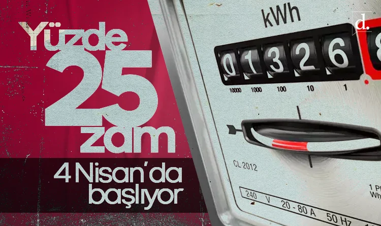 Elektrik ve doğal gaza yüzde 25 zam