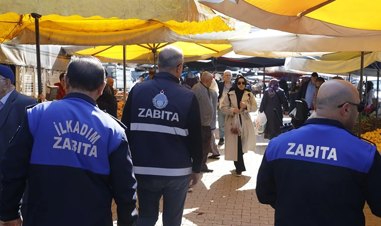 İlkadım Belediyesi’nden pazarlara yakın markaj İlkadım Belediyesi’nden pazarlara yakın markaj