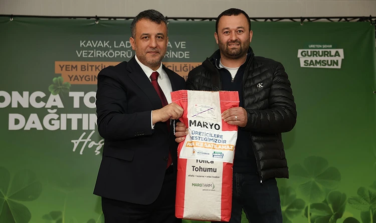 Samsun Büyükşehir’den çiftçiye destek: 376 üreticiye tohum ve gübre