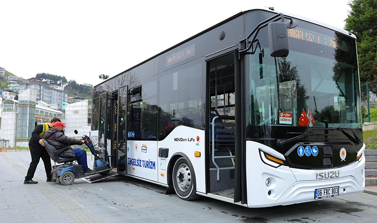 Samsun'da özel bireylere yeni ulaşım desteği: Engelsiz Turizm Otobüsü