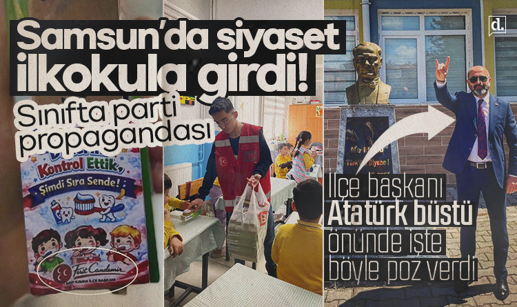 Samsun’da sınıfa giren siyasete CHP’den büyük tepki: Çocuklar oy pusulası değildir