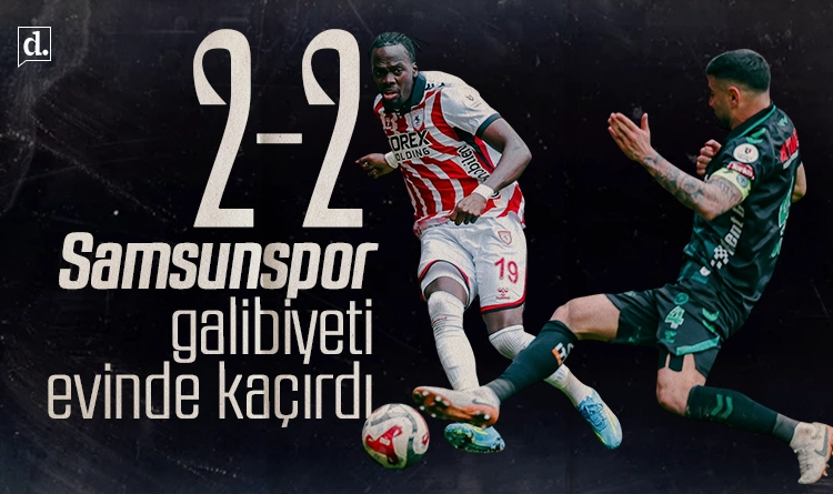 Samsunspor galibiyeti evinde kaçırdı: Konyaspor karşısında 2-2