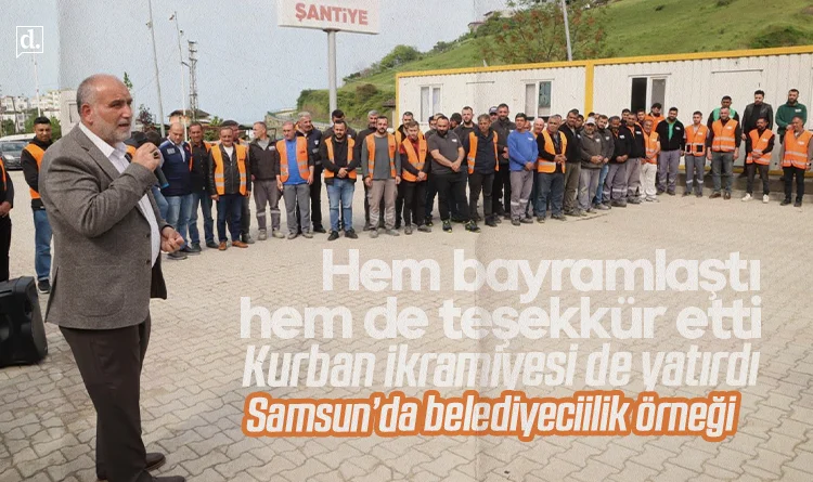 Canik'te bayramlaşma: Başkan Sandıkçı'dan personele teşekkür