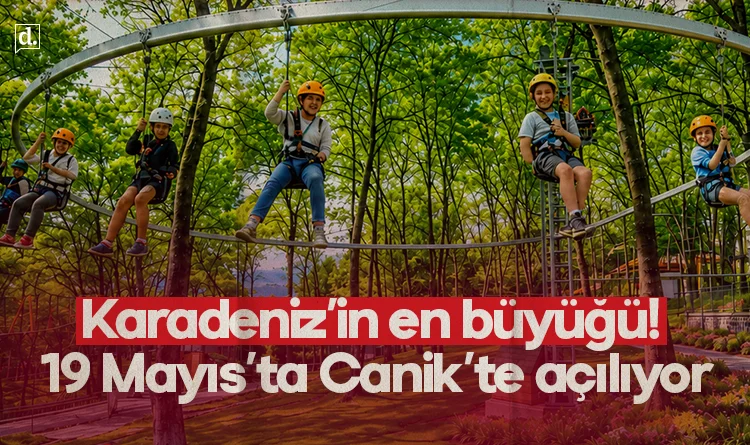 Karadeniz’in en büyük macera parkı 19 Mayıs’ta Canik’te açılıyor