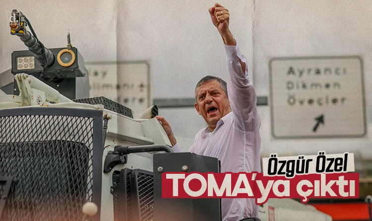 Özgür Özel TOMA'ya çıktı: Partiyi üçüncü kez açılışa davet ediyorum