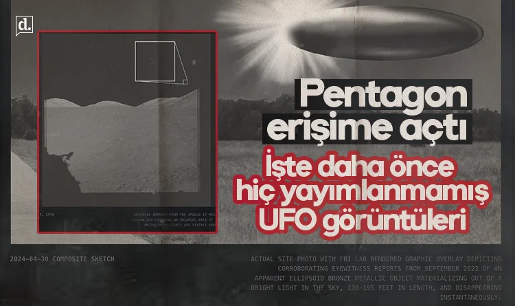 Pentagon erişime açtı: İşte daha önce hiç yayımlanmamış UFO görüntüleri