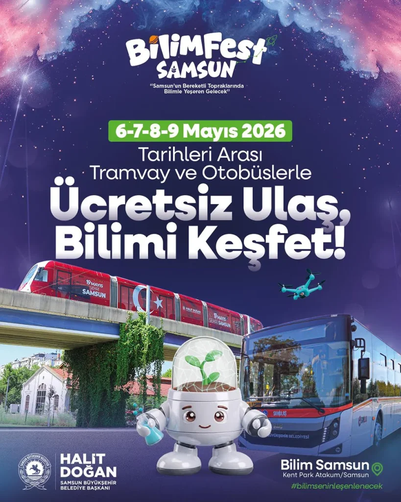 Samsun bilime doyacak! BİLİMFEST ziyaretçilerine kapılarını açıyor Samsun bilime doyacak! BİLİMFEST ziyaretçilerine kapılarını açıyor