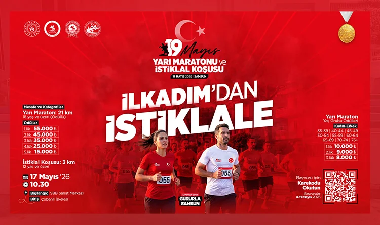 Sporun kalbi Samsun'da atacak: 19 Mayıs Yarı Maratonu ve İstiklal Koşusu düzenleniyor